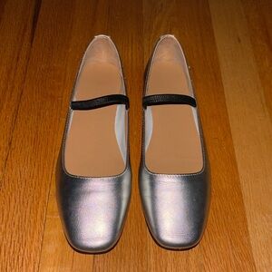Madewell, Silver Greta Ballet Flat